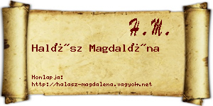 Halász Magdaléna névjegykártya