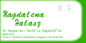 magdalena halasz business card